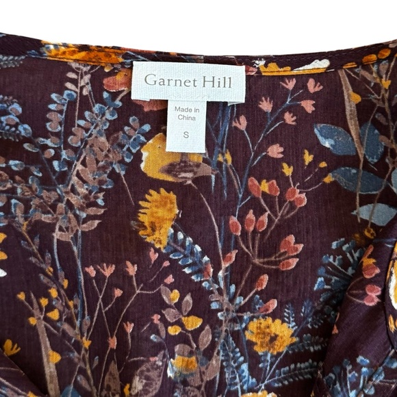 Floral Silk Dress Sz Small - Picture 7 of 10